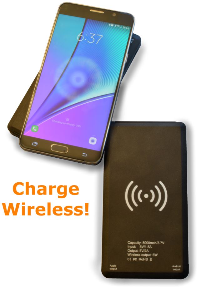 Charge Pod with wireless I-Phone Micro-USB – Serv-A-Charge